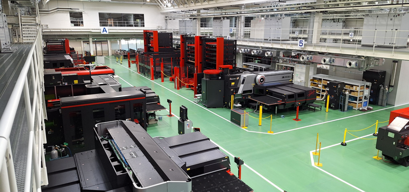 Photo: Practical training area with 45 different types of machine
